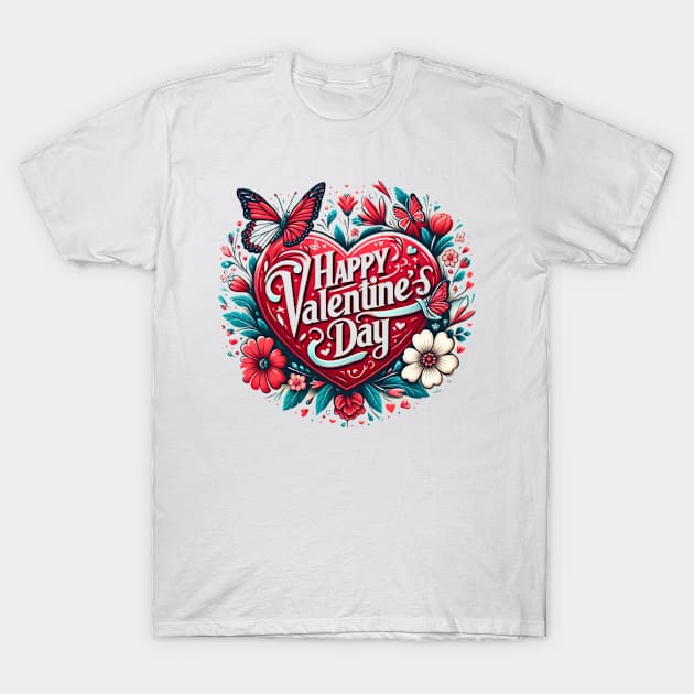 Happy valentines day T-Shirt by Wowcool